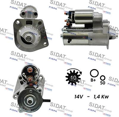 Sidat S12VS0369A2 - Стартер autosila-amz.com