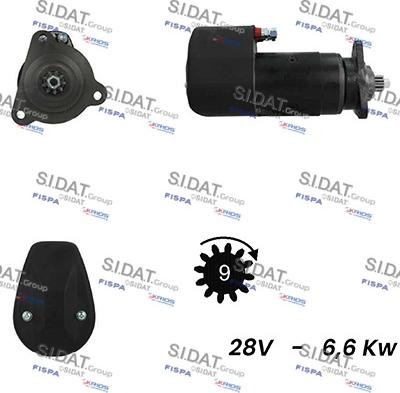 Sidat S24BH0059A2 - Стартер autosila-amz.com