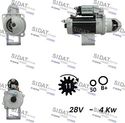 Sidat S24BH0107A2 - Стартер autosila-amz.com