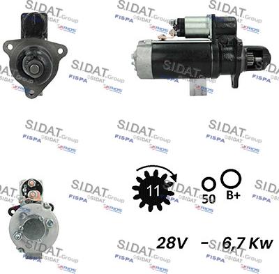 Sidat S24BH0119A2 - Стартер autosila-amz.com