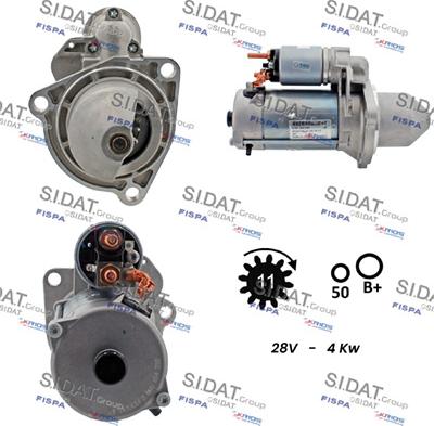 Sidat S24BH0114 - Стартер autosila-amz.com