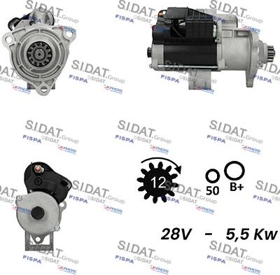 Sidat S24BH0116 - Стартер autosila-amz.com