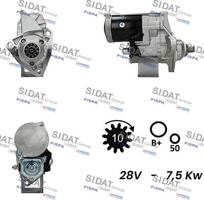 Sidat S24DE0156A2 - Стартер autosila-amz.com