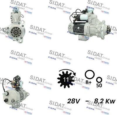 Sidat S24DR0091A2 - Стартер autosila-amz.com