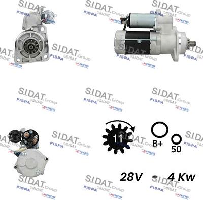 Sidat S24DR0070A2 - Стартер autosila-amz.com