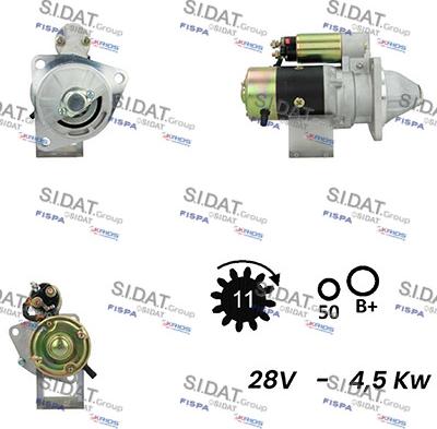 Sidat S24HT0140A2 - Стартер autosila-amz.com