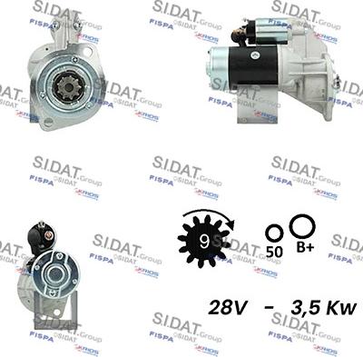 Sidat S24HT0128 - Стартер autosila-amz.com