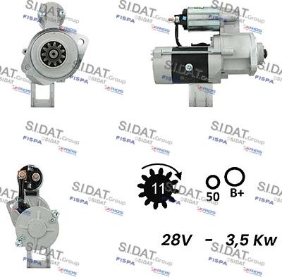 Sidat S24MH0032A2 - Стартер autosila-amz.com