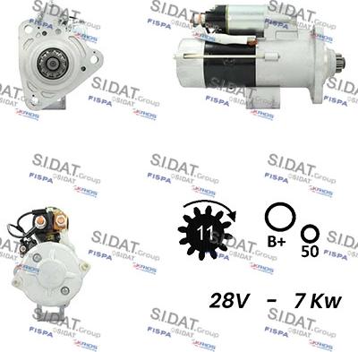 Sidat S24MH0074A2 - Стартер autosila-amz.com