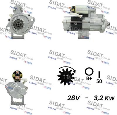 Sidat S24MH0134A2 - Стартер autosila-amz.com