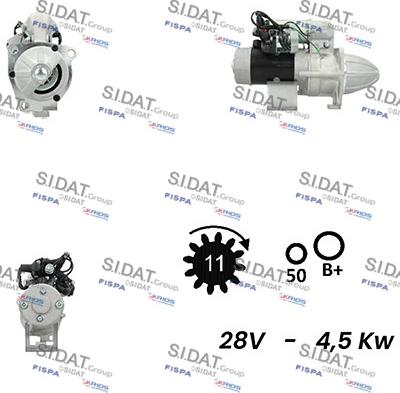 Sidat S24NK0014A2 - Стартер autosila-amz.com