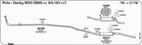 Sigam 90042 - Соединительные элементы, система выпуска autosila-amz.com