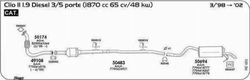 Sigam 021008 - Пружина, труба выхлопного газа autosila-amz.com