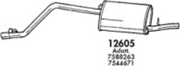 Sigam 12605 - Глушитель выхлопных газов, конечный autosila-amz.com