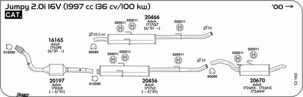 Sigam CI163 - Система выпуска ОГ autosila-amz.com