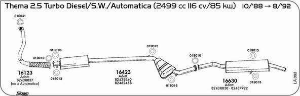 Sigam LA093 - Система выпуска ОГ autosila-amz.com