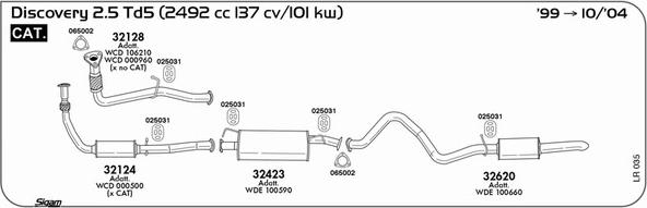 Sigam LR035 - Система выпуска ОГ autosila-amz.com