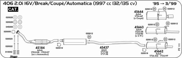 Sigam PE111 - Система выпуска ОГ autosila-amz.com