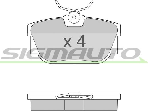 Roadhouse D8777754 - Тормозные колодки, дисковые, комплект autosila-amz.com