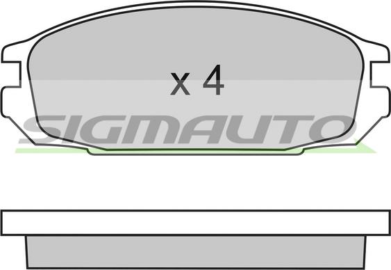 BENDIX 572290J - Тормозные колодки, дисковые, комплект autosila-amz.com