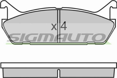Sangsin Brake SP1526 - Тормозные колодки, дисковые, комплект autosila-amz.com