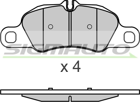 CAR PNT8412 - Тормозные колодки, дисковые, комплект autosila-amz.com