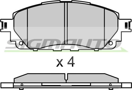 MDR MFP-22024 - Тормозные колодки, дисковые, комплект autosila-amz.com