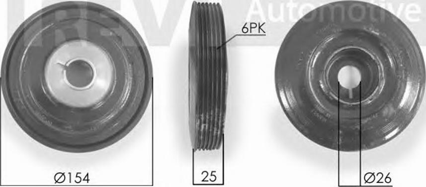 S&K SK627872 - Шкив коленчатого вала autosila-amz.com