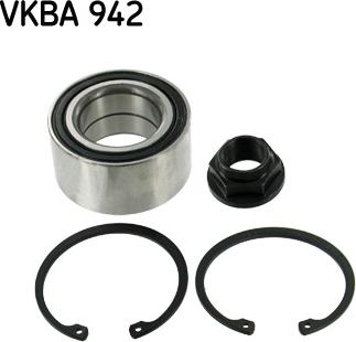 SKF VKBA 942 - Комплект подшипника ступицы колеса autosila-amz.com