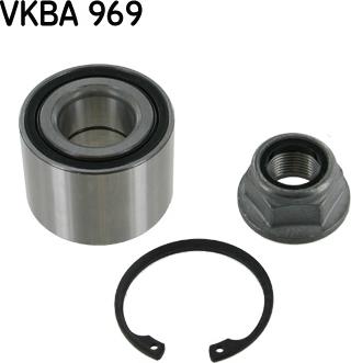 SKF VKBA 969 - Комплект подшипника ступицы колеса autosila-amz.com