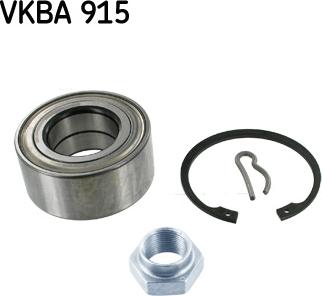 SKF VKBA 915 - Комплект подшипника ступицы колеса autosila-amz.com