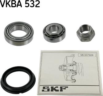 SKF VKBA 532 - Комплект подшипника ступицы колеса autosila-amz.com