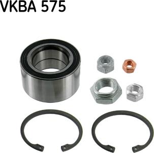 SKF VKBA 575 - Комплект подшипника ступицы колеса autosila-amz.com