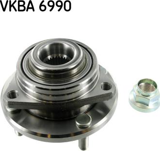 SKF VKBA 6990 - Комплект подшипника ступицы колеса autosila-amz.com