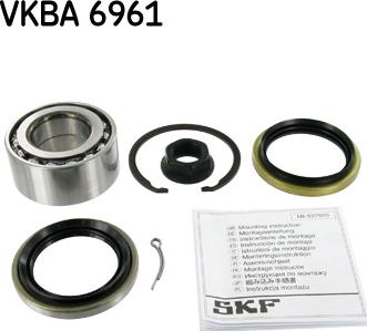 SKF VKBA 6961 - Комплект подшипника ступицы колеса autosila-amz.com