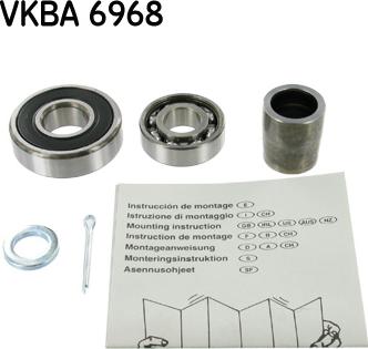 SKF VKBA 6968 - Комплект подшипника ступицы колеса autosila-amz.com