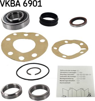 SKF VKBA 6901 - Комплект подшипника ступицы колеса autosila-amz.com