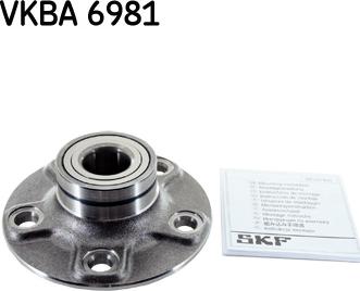 SKF VKBA 6981 - Комплект подшипника ступицы колеса autosila-amz.com