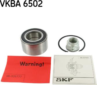SKF VKBA 6502 - Комплект подшипника ступицы колеса autosila-amz.com