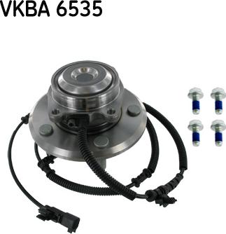 SKF VKBA 6535 - Комплект ступичных подшипников со ступицей задн (с ABS) CHRYSLER VOYAG autosila-amz.com