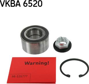 SKF VKBA 6520 - Комплект подшипника ступицы колеса autosila-amz.com