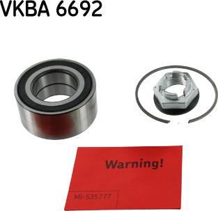 SKF VKBA 6692 - Комплект подшипника ступицы колеса autosila-amz.com