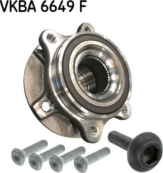 SKF VKBA 6649 F - Комплект подшипника ступицы колеса autosila-amz.com