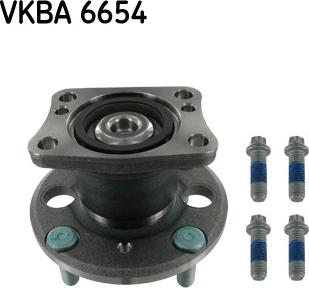 SKF VKBA 6654 - Комплект подшипника ступицы колеса autosila-amz.com