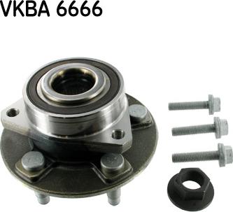 SKF VKBA 6666 - Комплект подшипника ступицы колеса autosila-amz.com