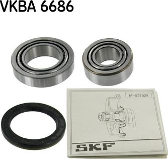 SKF VKBA 6686 - Комплект подшипника ступицы колеса autosila-amz.com