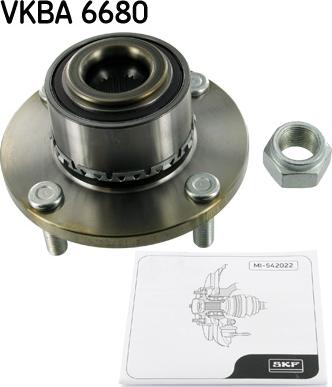 SKF VKBA 6680 - Комплект подшипника ступицы колеса autosila-amz.com