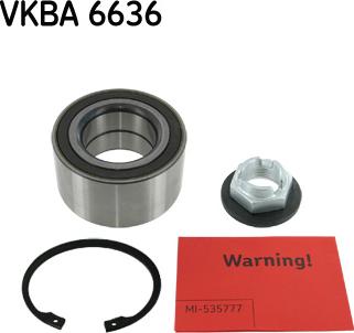 SKF VKBA 6636 - Комплект подшипника ступицы колеса autosila-amz.com