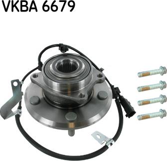 SKF VKBA 6679 - Комплект подшипника ступицы колеса autosila-amz.com