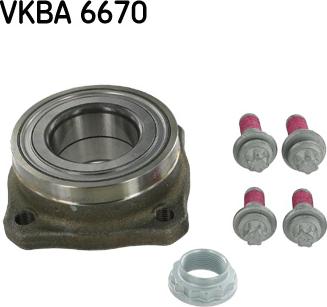 SKF VKBA 6670 - Комплект подшипника ступицы колеса autosila-amz.com